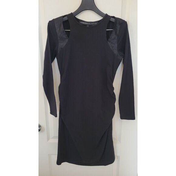 Stowaway Collection Lexi Cut Out Long Sleeve Maternity Dress - Picture 1 of 5